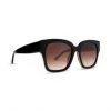Diff Eyewear Sunglasses BELLA II MATTE BLACK BEIGE MIRROR LENS POLARIZED