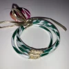 Wanderlust By Abby SALE Green And White Bangles