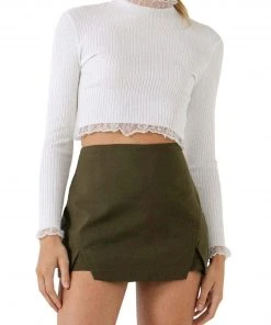 Wanderlust By Abby NEW Edge Detail Fitted Sweater