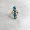 Mimosa Handcrafted Mimosa Turquoise 5 Stone Row Ring NEW 1 Mimosa Handcrafted Mimosa Turquoise 5 Stone Row Ring NEW