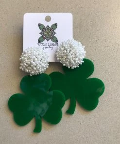 Wanderlust By Abby Big Clover Earrings NEW