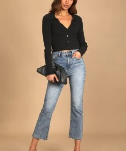 Wanderlust By Abby Daze Denim Shy Girl High Rise Crop Flare