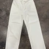 Wanderlust By Abby Off White Utility Wide Leg Jeans NEW