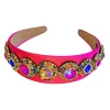 Wanderlust By Abby Pink Jeweled Medallion Headband