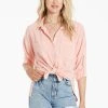 Wanderlust By Abby Arianna Tie Front Apricot Blush Top NEW