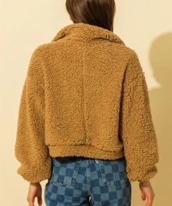 Wanderlust By Abby NEW Wide Collar Teddy Coat