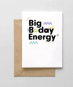 Wanderlust By Abby Big B-Day Energy Birthday Card