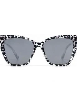 Wanderlust By Abby Clear Leopard Grey Mirror Sunglasses