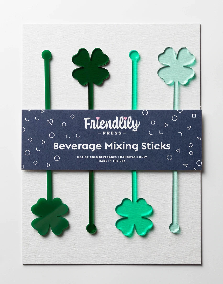 Wanderlust By Abby NEW 4 Leaf Clover Drink Straws 3 Wanderlust By Abby NEW 4 Leaf Clover Drink Straws