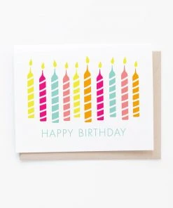 Wanderlust By Abby Happy Birthday Candles Birthday Card NEW