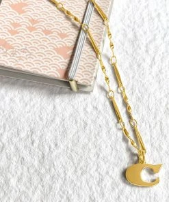 Wanderlust By Abby Letter Necklace NEW