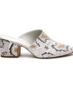 Wanderlust By Abby White Multi Snakeskin Mule