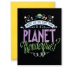 Wanderlust By Abby Planet Wonderful Greeting Card