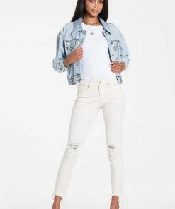 Wanderlust By Abby Irena Cropped Denim Jacket NEW