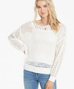 Wanderlust By Abby Wanda Eyelet Sweater NEW