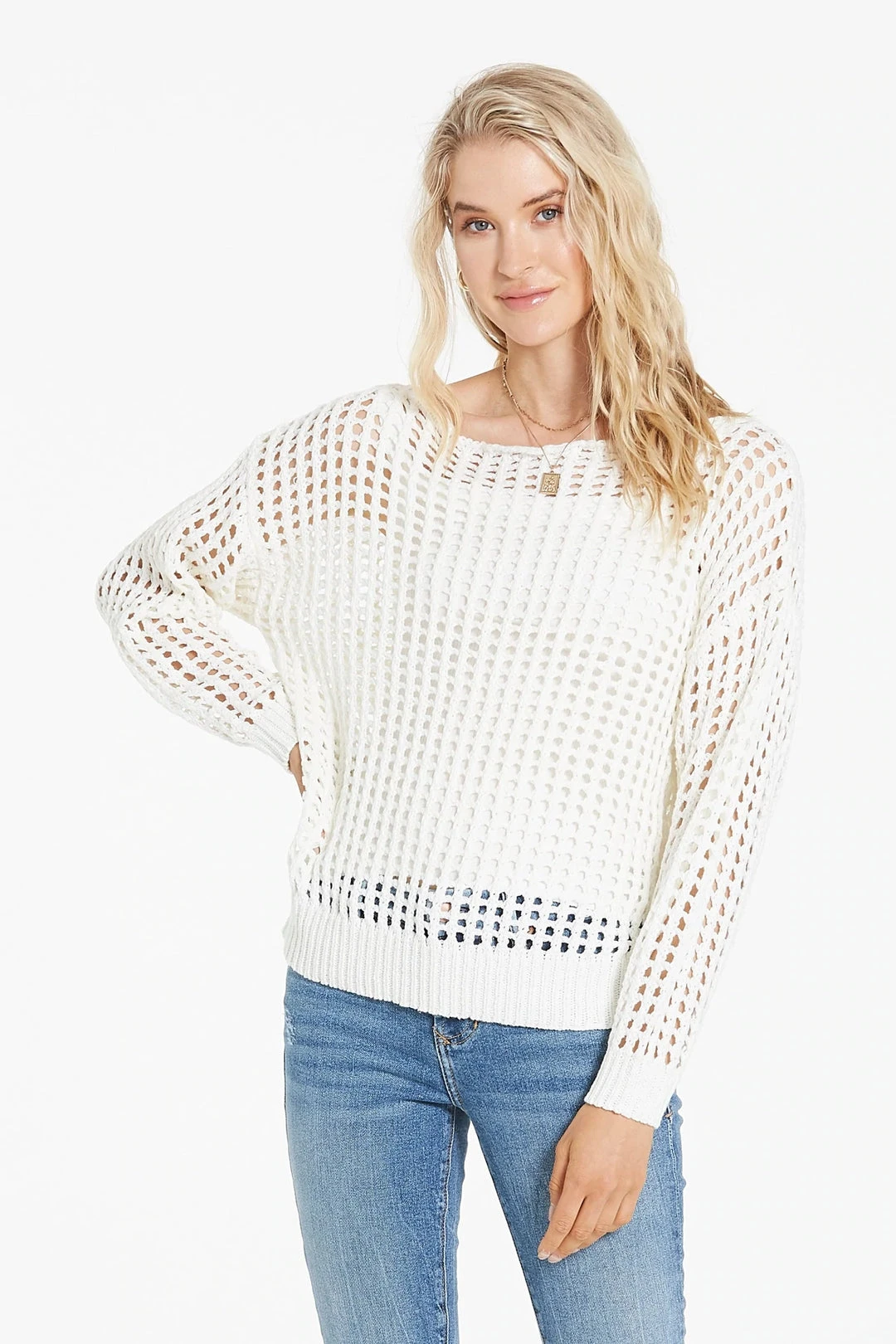 Wanderlust By Abby Wanda Eyelet Sweater NEW 3 Wanderlust By Abby Wanda Eyelet Sweater NEW