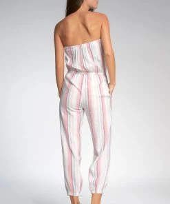 Wanderlust By Abby NEW Multicolor Strapless Jumpsuit