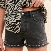 Wanderlust By Abby Paloma High Rise Studded Shorts