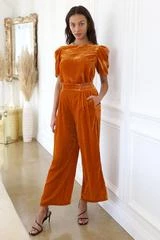 Wanderlust By Abby Ariel Wide Leg Velvet Pants