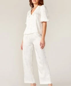 Wanderlust By Abby Jacquard Loungewear Top NEW