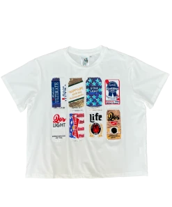 Queen Of Sparkles QOS Red, White, & Beer Tee NEW