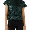 Wanderlust By Abby Sequin Baby Doll Top With Mesh