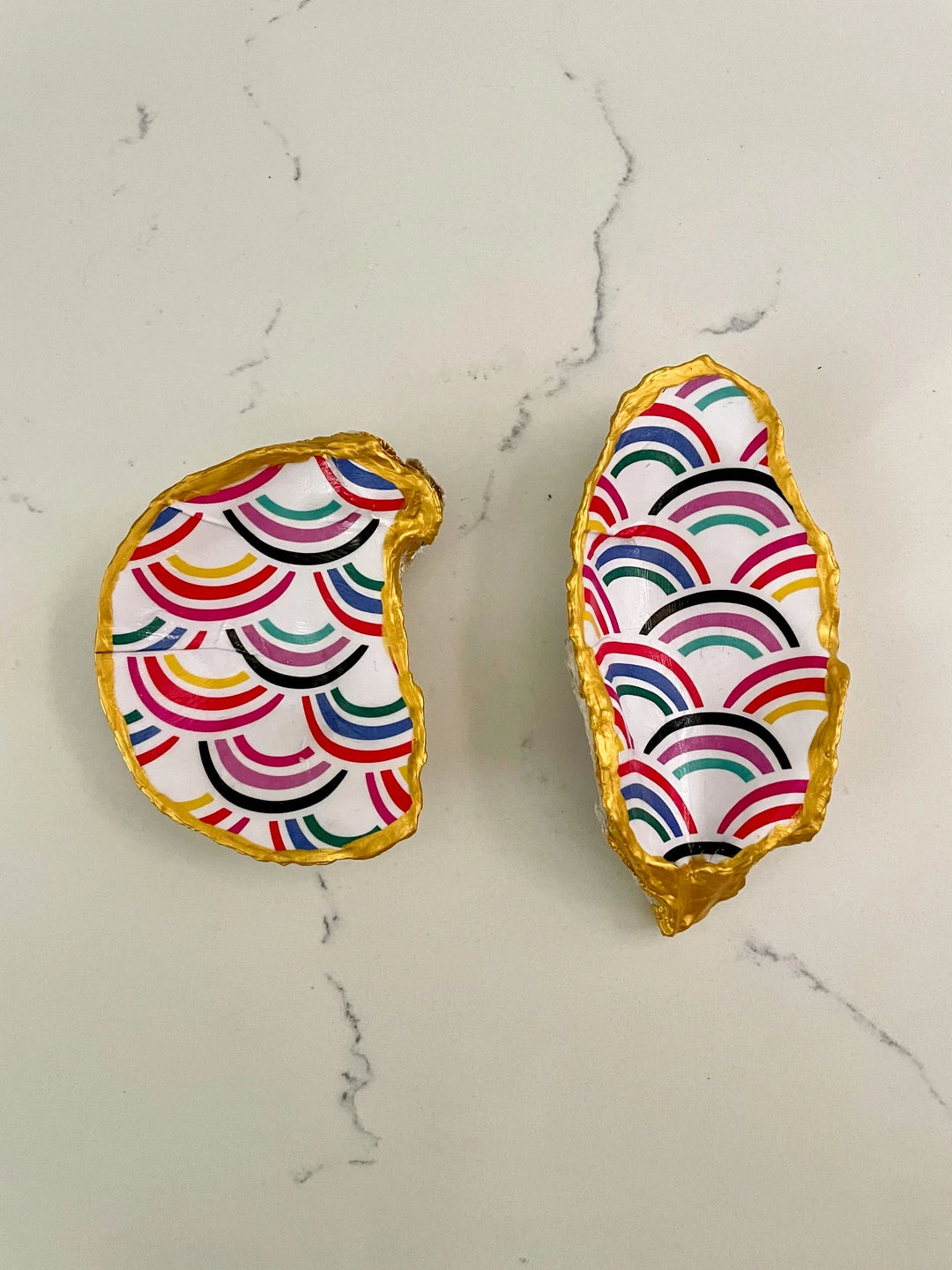 Wanderlust By Abby Oyster Shell Ring Trays NEW 5 Wanderlust By Abby Oyster Shell Ring Trays NEW