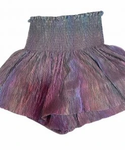 CLOTHING Queen Of Sparkles Grey Rainbow Swing Shorts