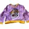 Queen Of Sparkles Purple Sweatshirt With Tiger Head
