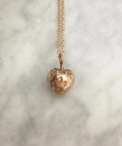 Mimosa Handcrafted Mimosa Strawberry Necklace
