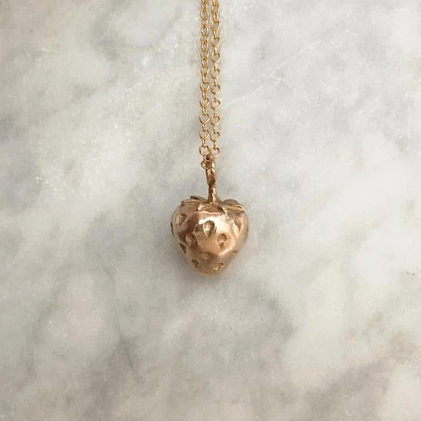 Mimosa Handcrafted Mimosa Strawberry Necklace 3 Mimosa Handcrafted Mimosa Strawberry Necklace