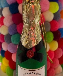 Wanderlust By Abby Christmas Champagne Ornament Ornaments