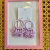 Wanderlust By Abby NEW Lilac Fringe Dangles