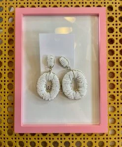 Wanderlust By Abby NEW Beaded Oval Dangles