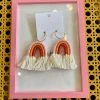 Wanderlust By Abby Rainbow Fray Earrings NEW