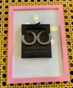 Wanderlust By Abby Silver Hoops NEW