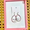 Wanderlust By Abby Rainbow & Clear Raindrop Hoops 1 Wanderlust By Abby Rainbow & Clear Raindrop Hoops