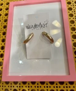 Wanderlust By Abby NEW Gold Hoops