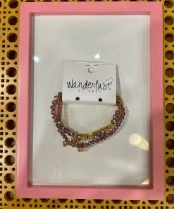 Wanderlust By Abby Purple/Gold Bracelet Set NEW