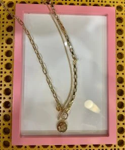Wanderlust By Abby Smiley Chain Necklace NEW