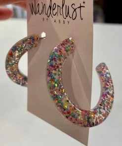 Wanderlust By Abby NEW Confetti Hoops