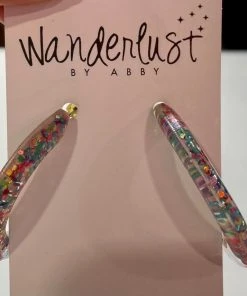 Wanderlust By Abby NEW Confetti Hoops