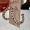 Wanderlust By Abby Black And White Spotted Hoops NEW