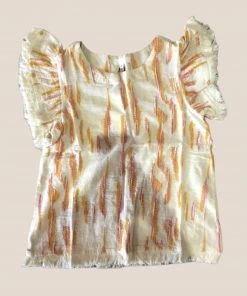 Wanderlust By Abby Flutter Sleeve Shirt