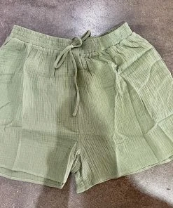 Wanderlust By Abby NEW Green Gauze Shorts