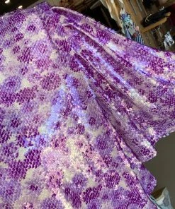 2.7 August Apparel NEW Floral Print Sequin Top