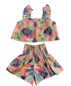 Queen Of Sparkles QOS Tie Dye Swing Shorts