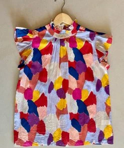 Wanderlust By Abby NEW Multi Print Top