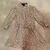 Wanderlust By Abby Floral Long Sleeve Ruffle Neck Dress CLOTHING