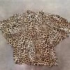 Wanderlust By Abby Cheetah Blouse NEW
